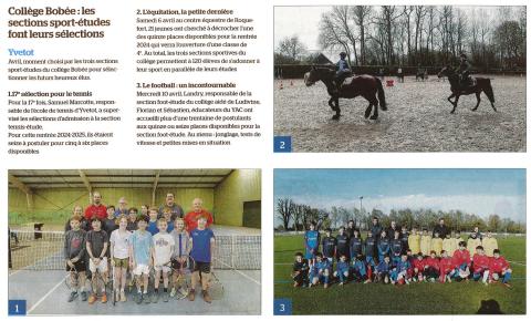 Sélections Foot/Tennis/Équitation 