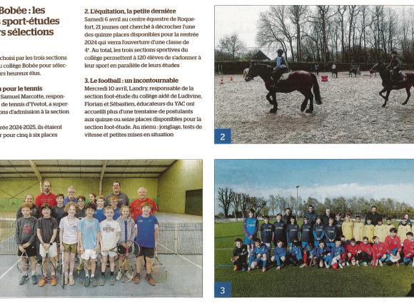 Sélections Foot/Tennis/Équitation 